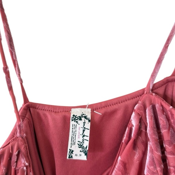 Free People Intimately Olivia Velvet Dress in Dusty Rose - Picture 3 of 7